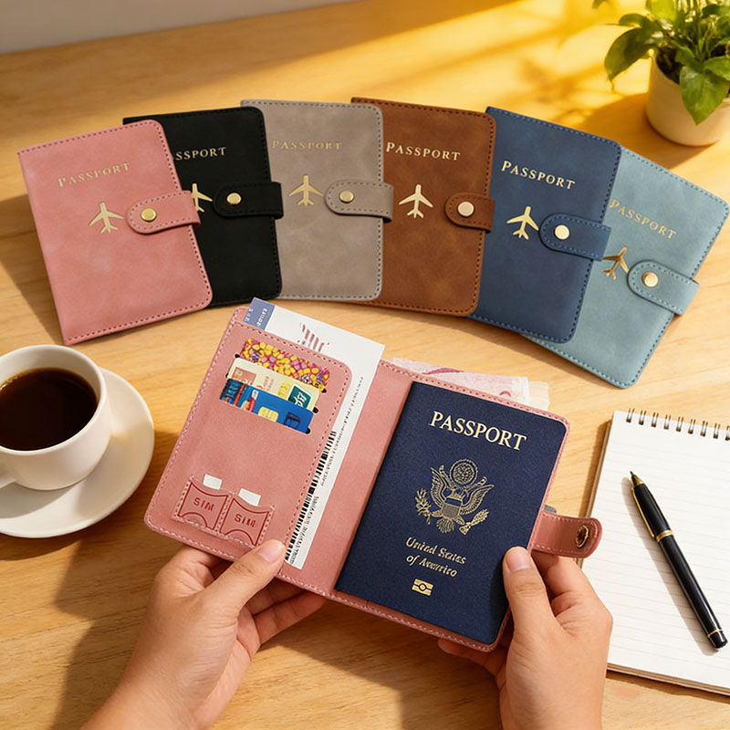 Travel Accessories Wallet - Skórzane etui na paszport, pokrowiec na