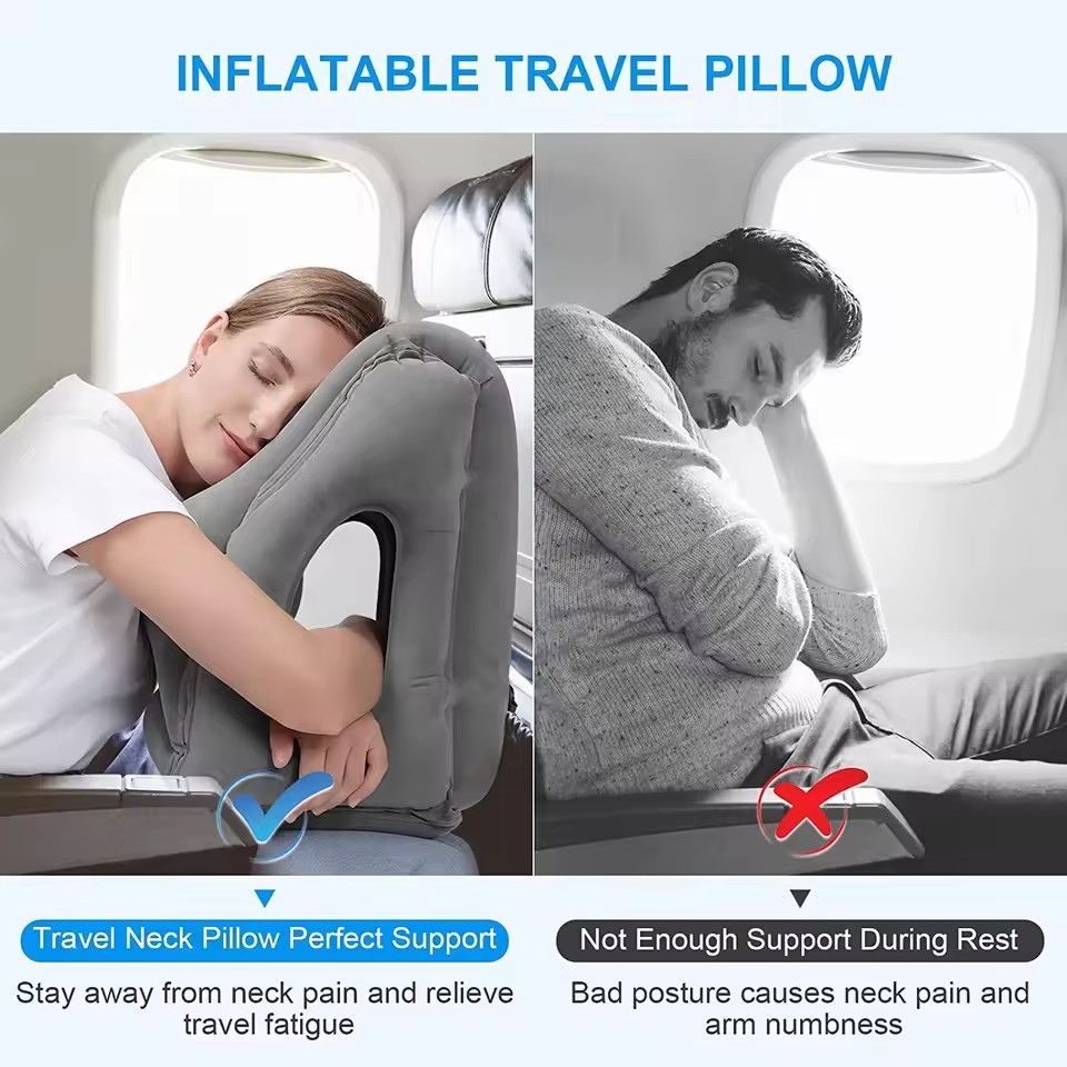 Nadmuchiwana poduszka podróżna – Travel Accessories Long Flight recenzja i cena