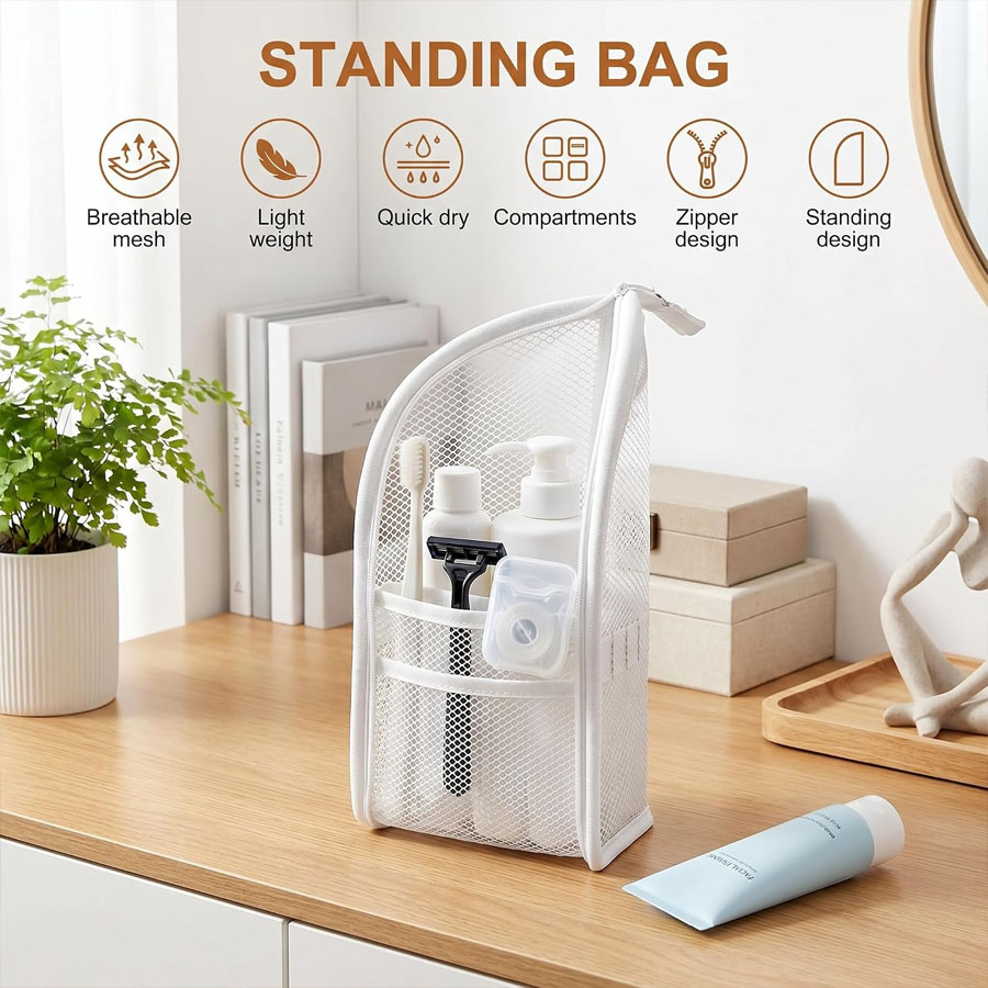 1 szt. Przenośna siatkowa kosm – Travel Accessories Organizer Bag recenzja i cena